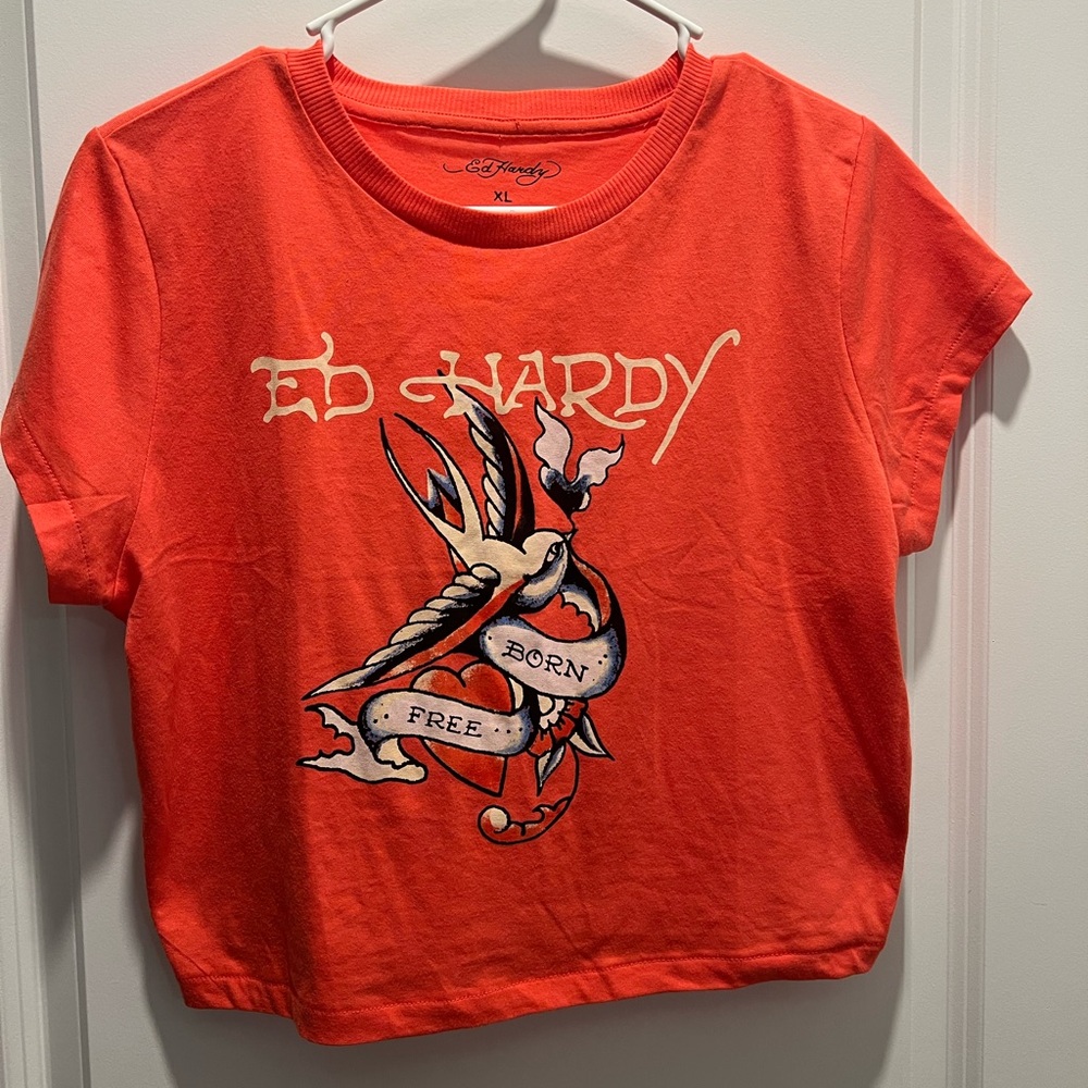 Ed Hardy Born Free Swallow Baby Tee